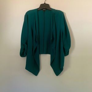 Torrid Crop Blazer Teal